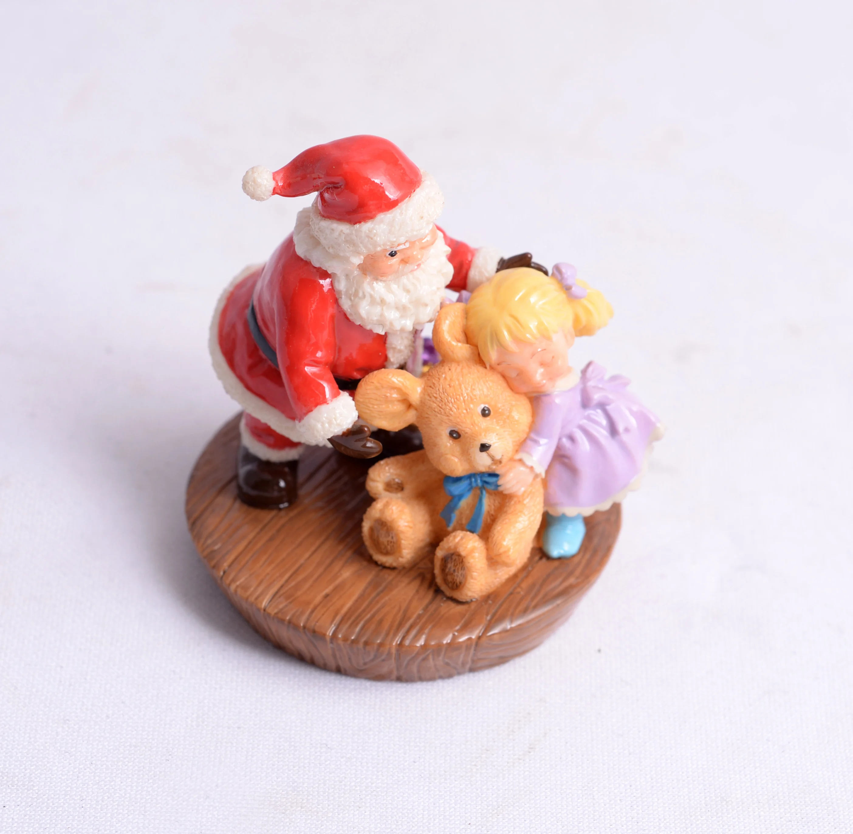 OEM Resin Christmas Santa Statue Ornament Table Decorations Decoration Gift Resin Craft