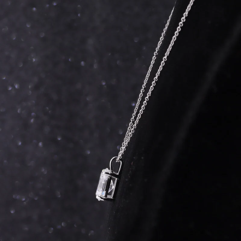 Starsgem IGI Certificate Classic Jewelry 1.5CT Oval Cut Lab Grown Diamond Pendant 18K White Gold Necklace