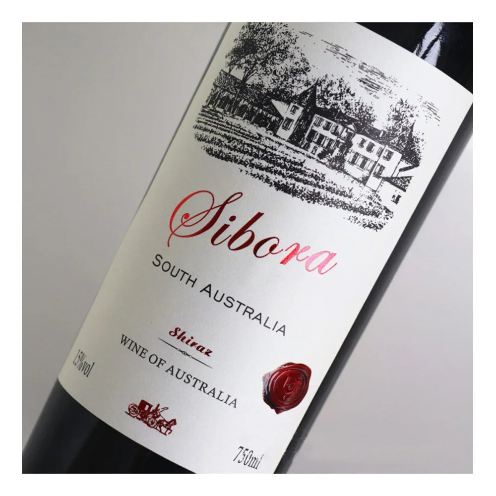 Custom home vintage wine label novelty red wine sticker packaging low MOQ