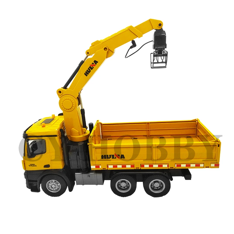 HUINA 1575 575 2.4G 1:14 26CH RC metal dump truck toys remote control construction rc Truck with wood grab