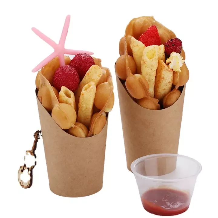 customized disposable french fries cup snack potato chips  cups
