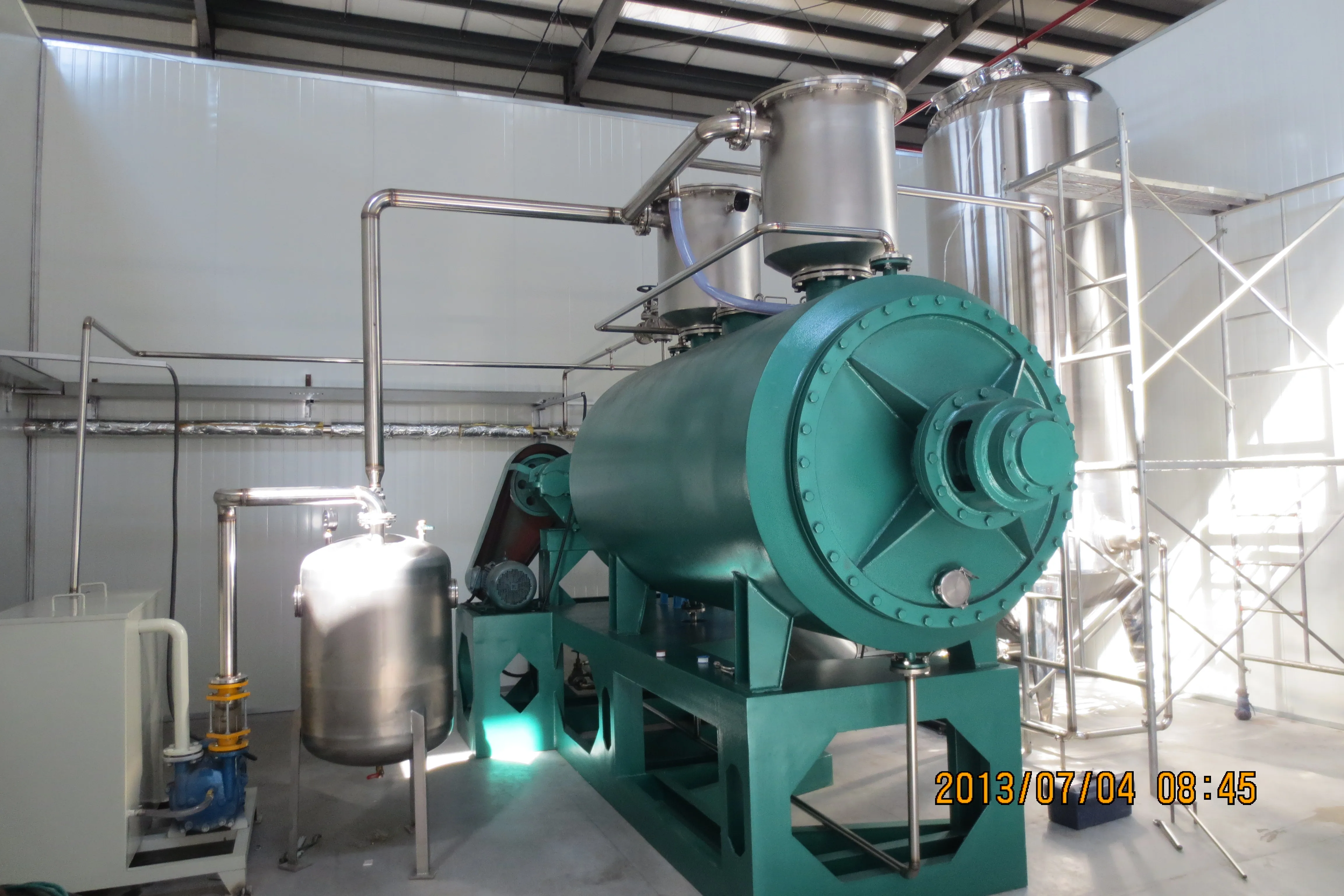 ZKG series Organic solvent rotary Horizontal vacuum rake drying machine vacuum harrow dryer