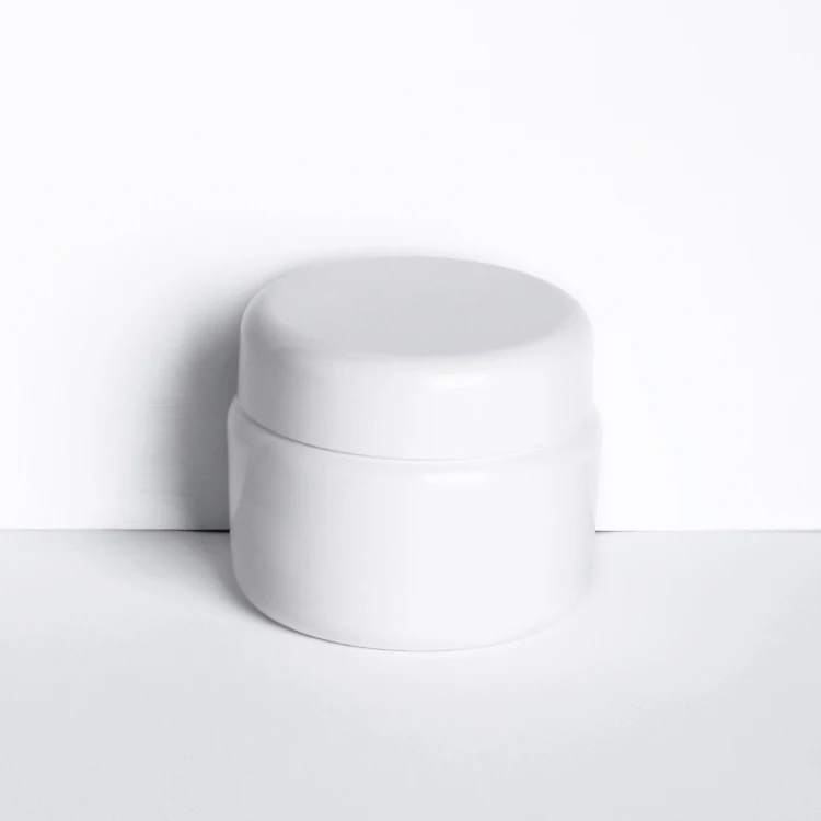 ZHUOJIN 30g white Cosmetic Skincare Small Plastic Cream Jar Sample Jar