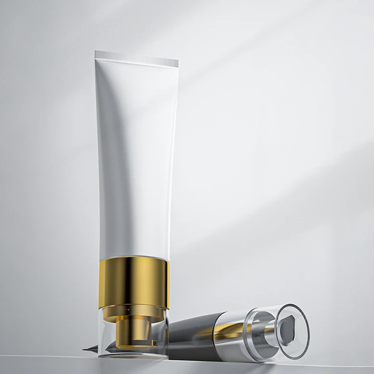 PE plastic hose cosmetics cleansing hose airless pump jar sunscreen BB cream facial cleanser cream packaging tube for face wash