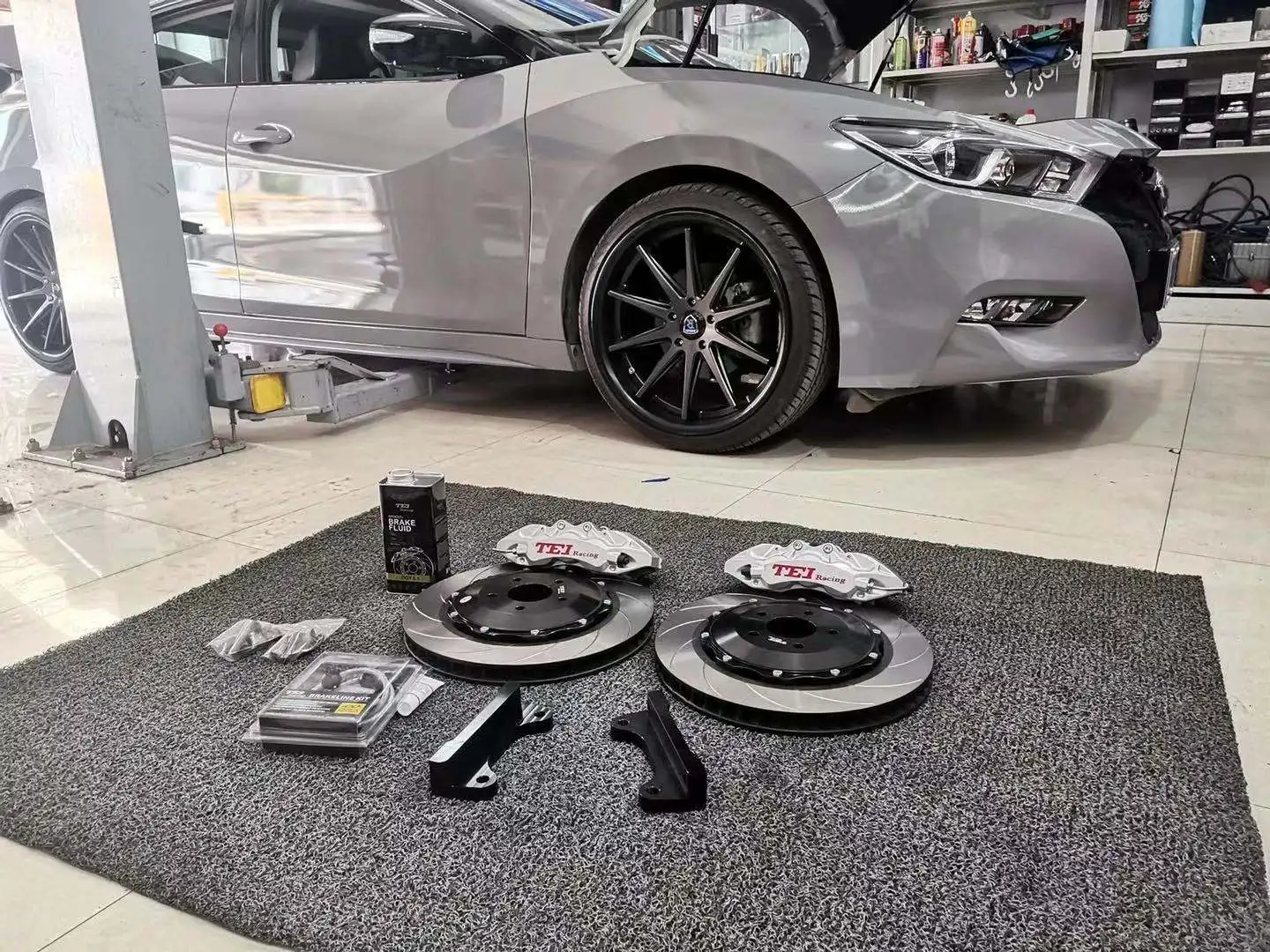  Большой комплект тормозов 6 поршней для NISSAN MAXIMA 2016-2019 штангенциркуль с кованым кузовом дисковым ротором 378x32 мм колесо 20