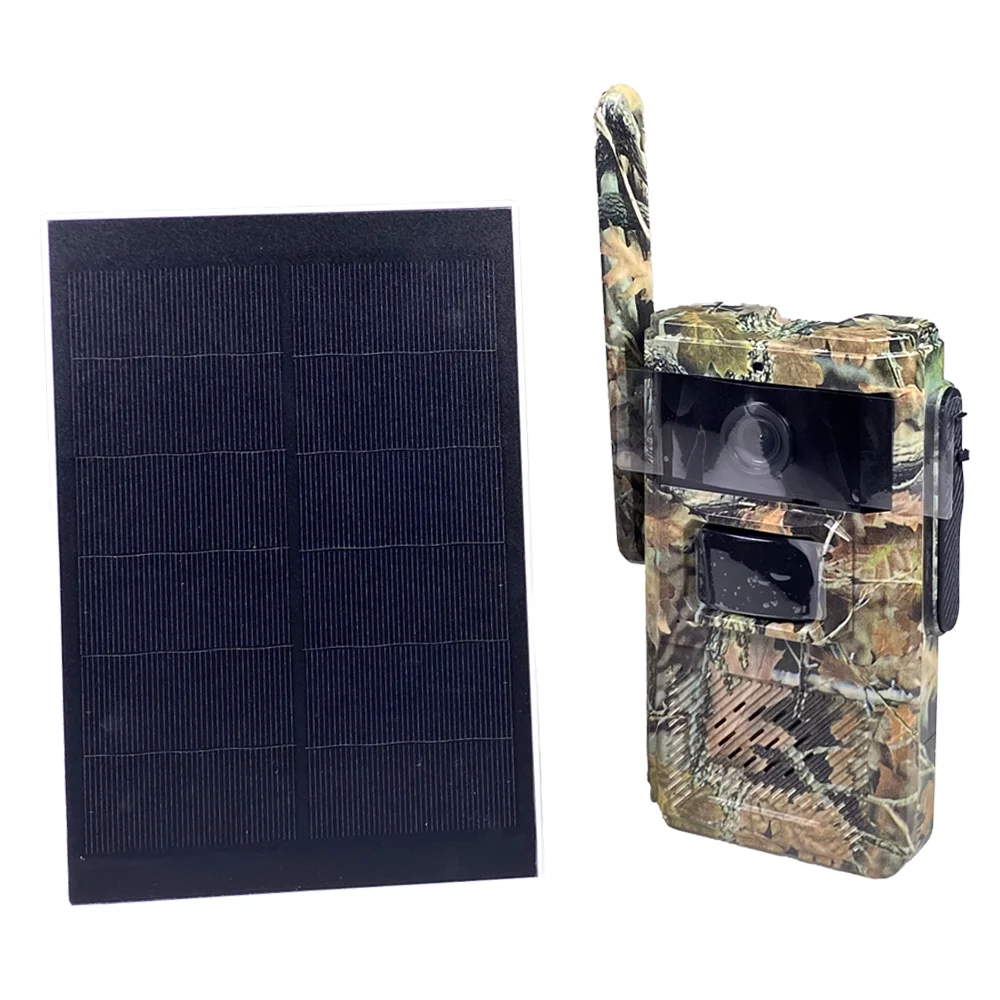 High Quality CE EU US Version 4G Solar Panel 3.5W 14MP High Resolution SD card or Cloud Storage