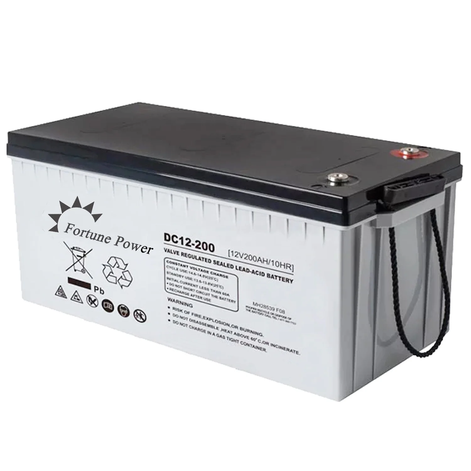 Fortune Power multifunctional lead acid battery gel batteries 12v 200ah for telecom