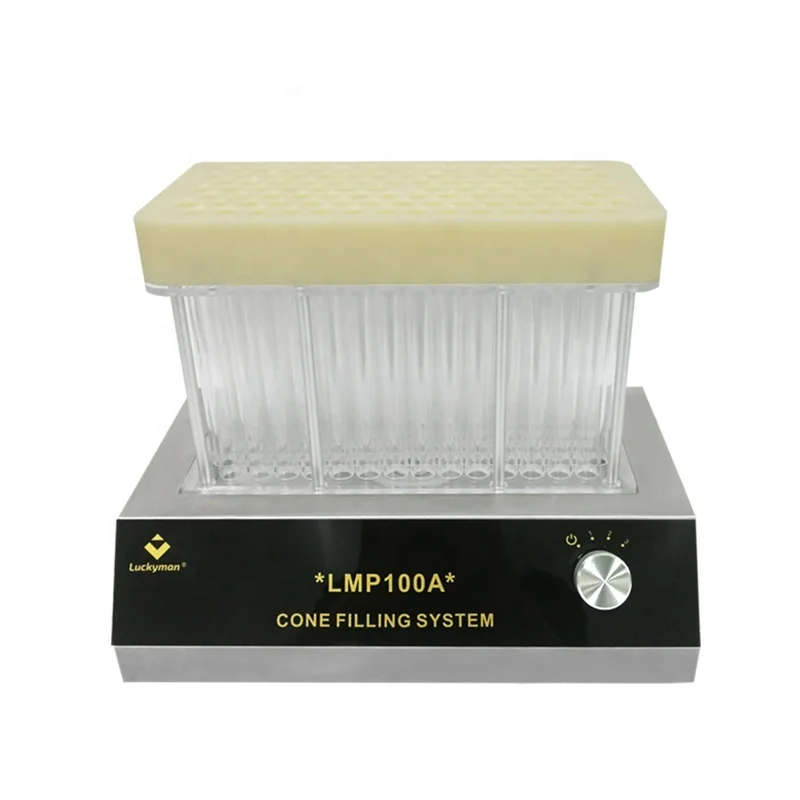 UKETA 100pcs cones packaging automatic cone filler machine roll knockbox fill up king size cone filling machine