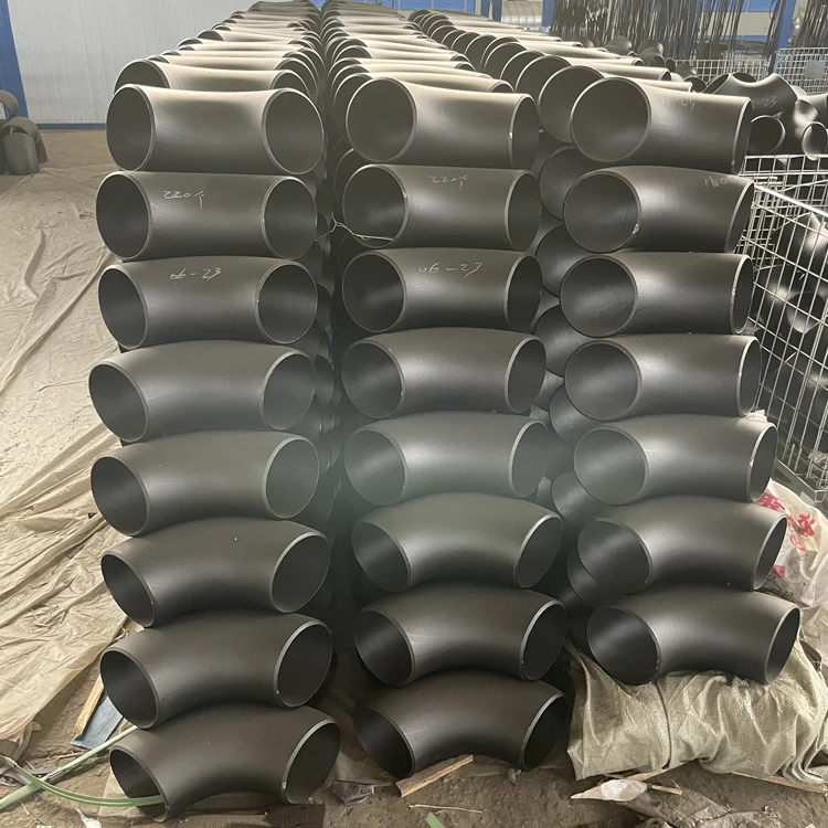 90 Degree Black Paint Seamless Carbon Steel Elbow Butt Stainless Welded Elbow Long Elbow