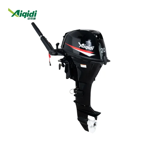 AIQIDI Popular 4 Stroke Electric Start Tiller Control Outboard Engine 20HP Boat Motor