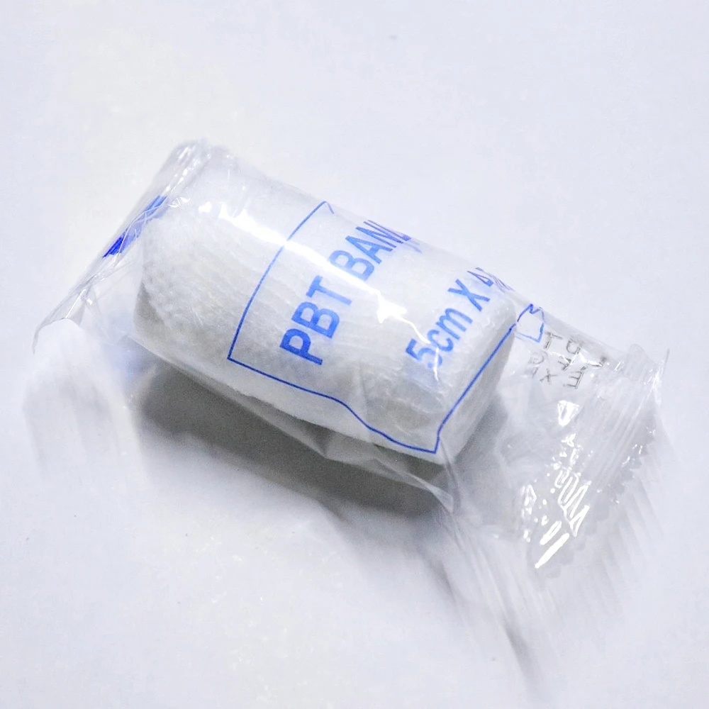 Skin friendly stretch gauze bandage medical conforming PBT bandage