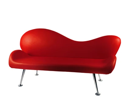 Simple And Classic Waiting Chair With Armrests Steel Pedal Soft Leather Bag Waiting Chair For Entertainment Venues