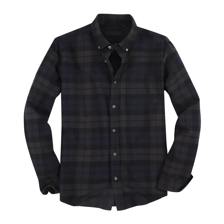 2020 New Arrive Men Casual Shirts Slim Fit Long Sleeve High Quality 100 Cotton Comfortable Plaid Flannel Shirts for Men
