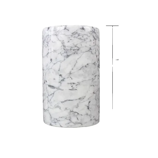 Wholesale personalized Marble Ice Bucket for beer and wine bottle holder stand white stone marble chiller ice bucket