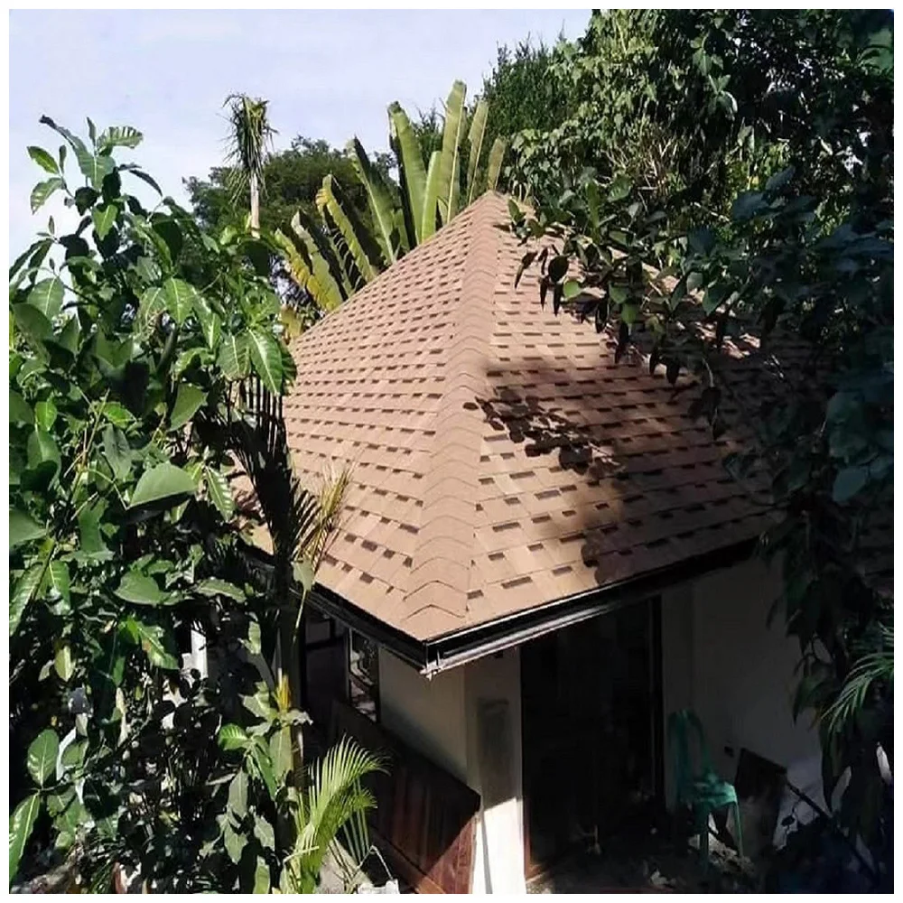 Waterproof asphalt Roofing Shingles mosaic style tile one layer construction and real estate material roof tiles