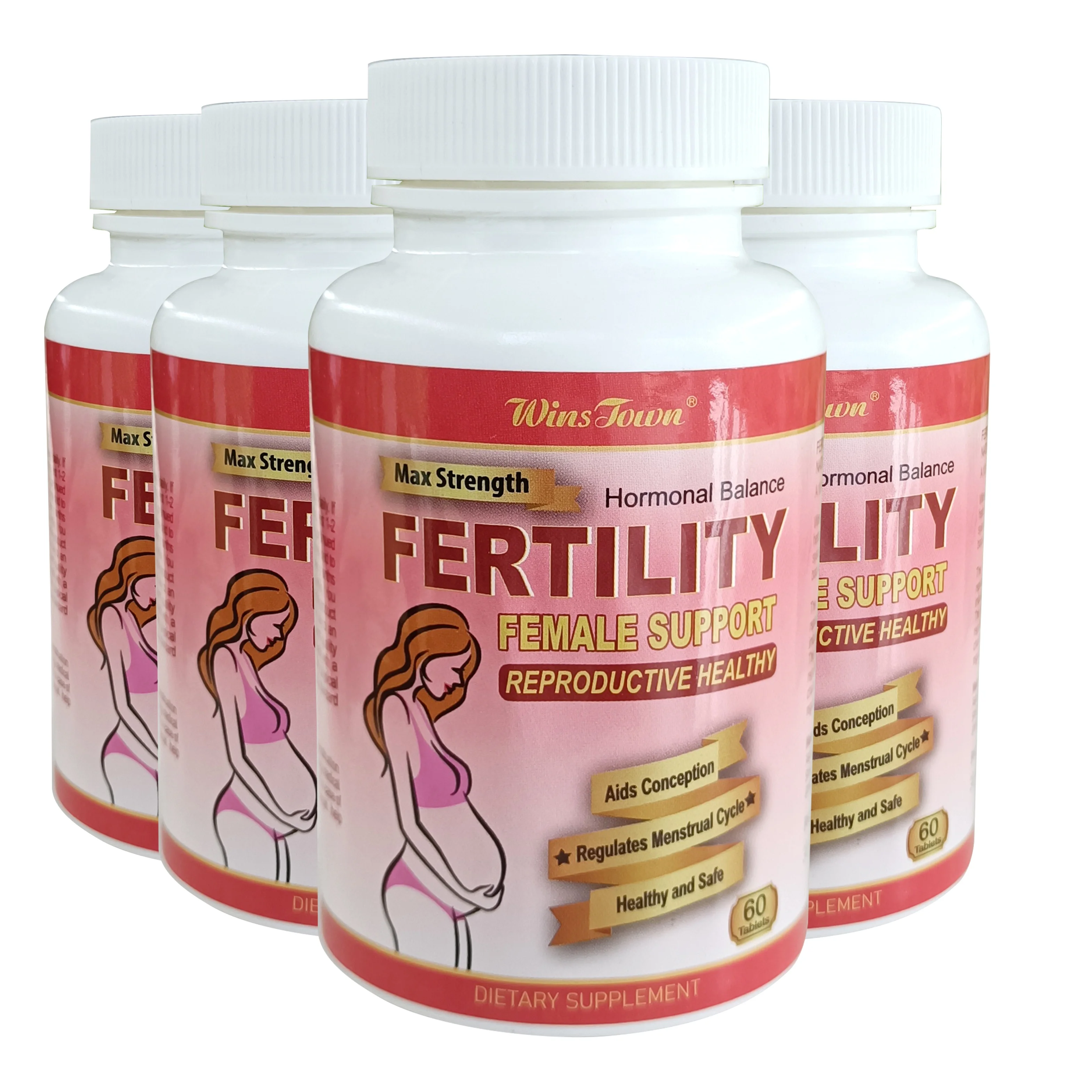 Winstown female fertility tablet hormonal balance support reproductive healthy pills woman for baby tablets