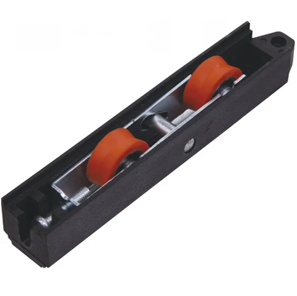 High Quality Window and Door Heavy Duty Metal Double Bearings Plastic Sliding Roller with Iron Bracket  (ML-DD004)