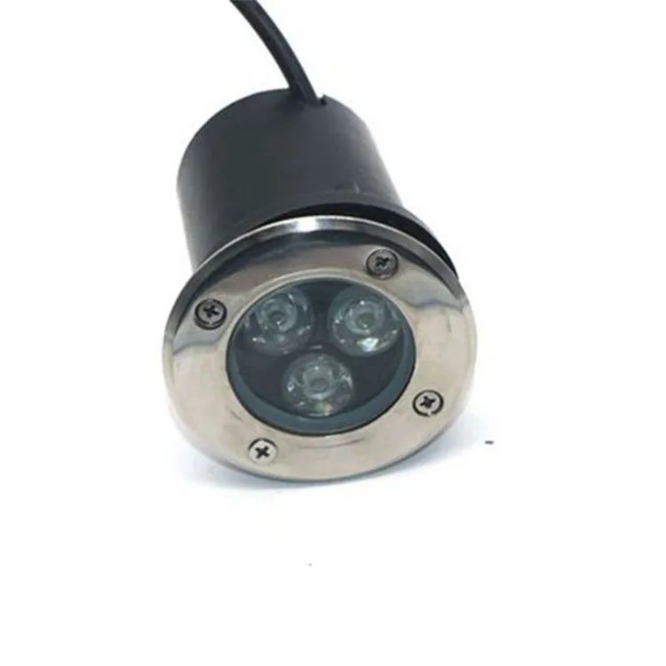 dc12v 3w ip68 waterproof underground warm light water detector