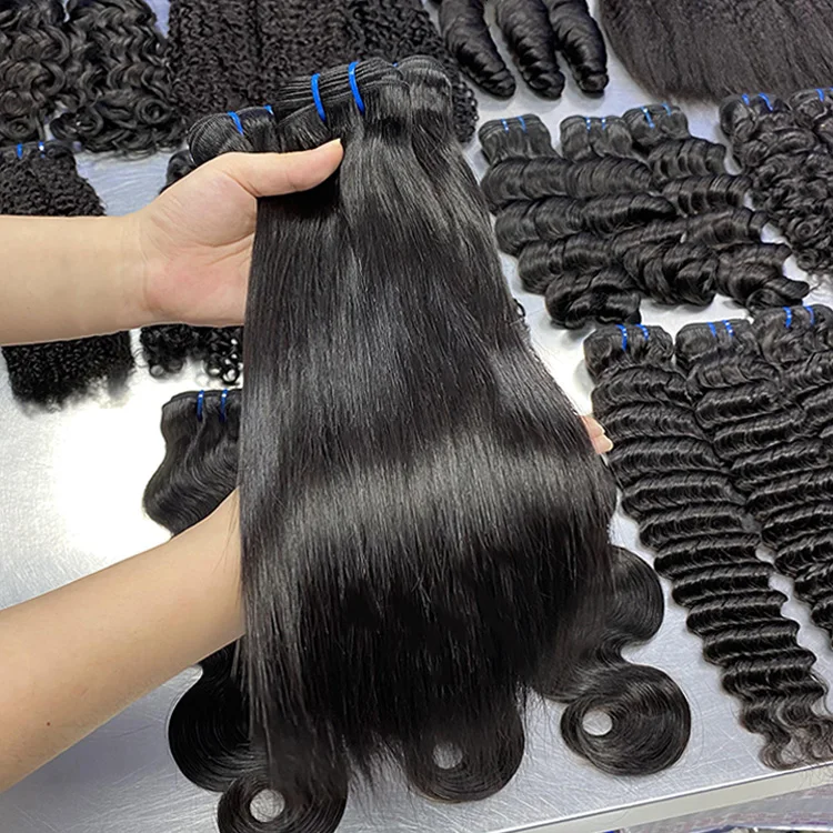 RXHAIR Wholesale Price Raw 100% Human Hair Bundles Straight Water Body Deep Wave Brazilian Italian Deep Curly In Stock W