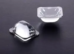 Rectangular lens 45mm wide 35mm factory direct supply LED car lamp lens high borosilicate optical convex glass