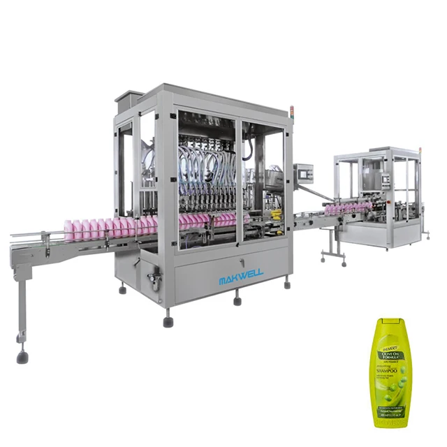 
2/4/6/8/12 Heads Hand Wash Paste Face Cream Liquid Shampoo Filling Capping Labeling Machine 