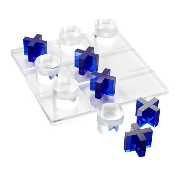 Прозрачная шахматная игра Hot Acrylic Tic Tac Game