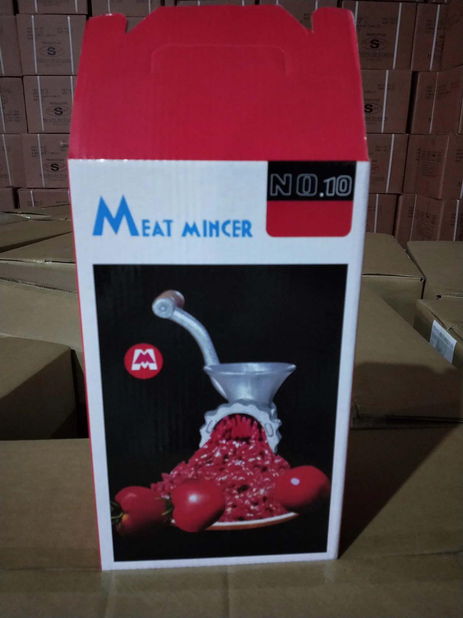 Handle operating meat mincer, Manual Meat Grinder 10# Spray painted surface