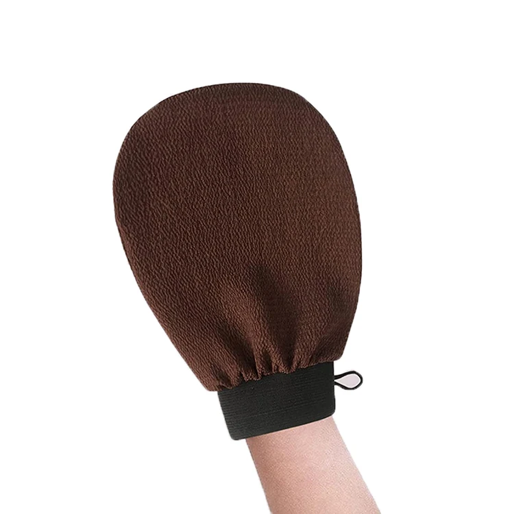 Dead skin remover bath mitts exfoliating rayon bath glove viscous exfoliating gloves