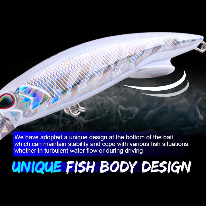 FJORD In Stock 64G 110MM Shore Long Casting Minnow with UV Sinking Minnow  Lure for Tuna Bass Fishing