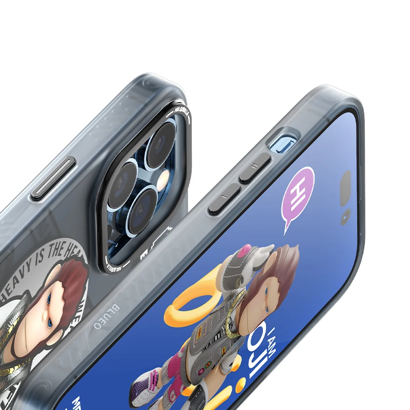 Blueo Dorjee Gorilla IMD Double-sided frosted Magnetic Mobile Phone  Case Cover For iPhone 14 Pro Max
