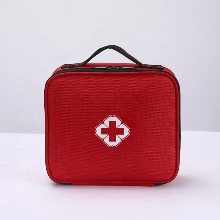 First Aid Bag Empty Medical Supplies Organizer Bag Portable Trauma Kit for Home Office Kitchen Traveling Hiking Camping Backpack