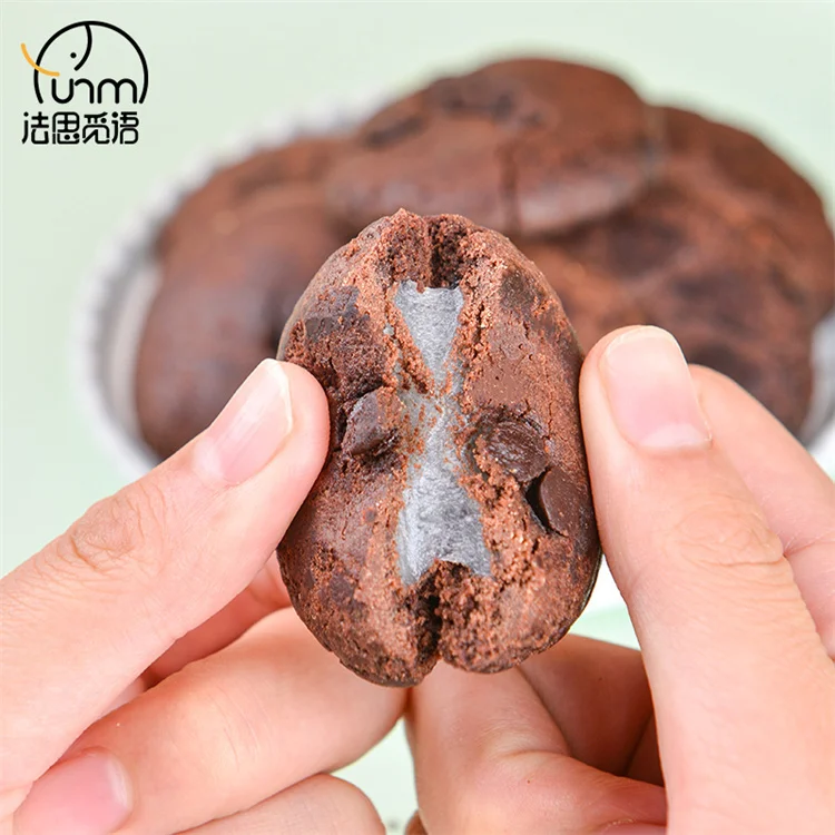 OEM/ODM 90g New Dagao Delicious Snack Chocolate Matcha Strawberry 3 Flavor Sandwich Biscuit Glutinous Rice Cake