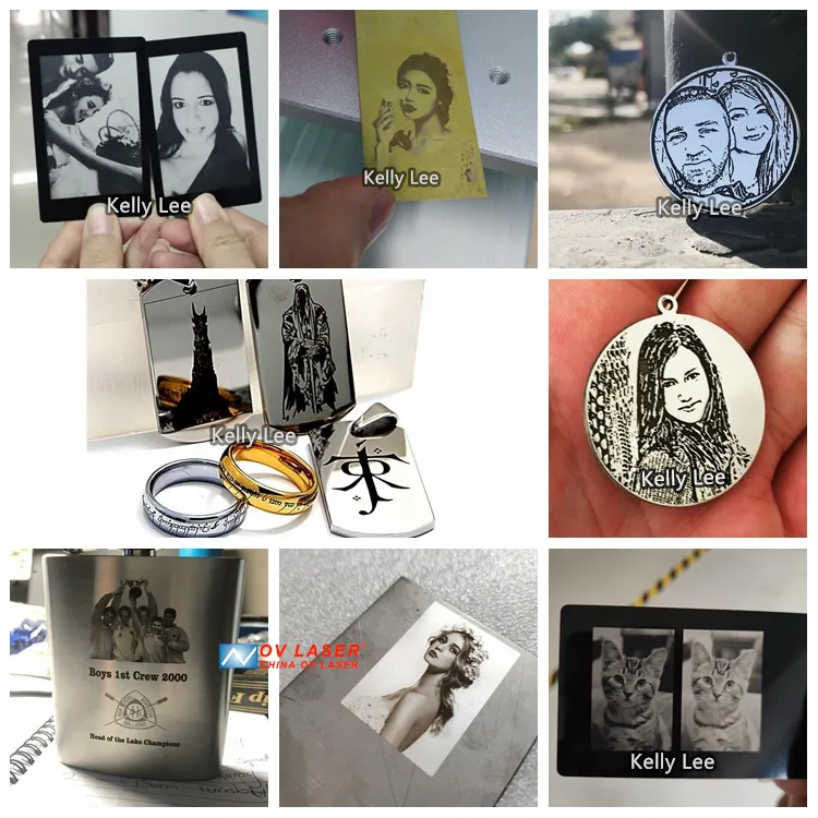 Волоконно-лазерный гравировальный станок 2.5D, лазерный гравер для ювелирных изделий, резак с программным обеспечением EZCAD3.0 для гравировки золотого и серебряного ожерелья