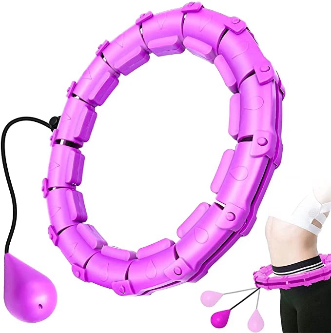 Professional  Detachable Fitness Hula hooping hoops gym equipment Sports Workout Exercise Weight loss hula ring hoop