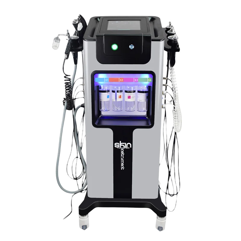 8in1hot and cold spray machine facial steamer home spa ozone steaming ion sprayer face vaporizer skin care adjustable intens