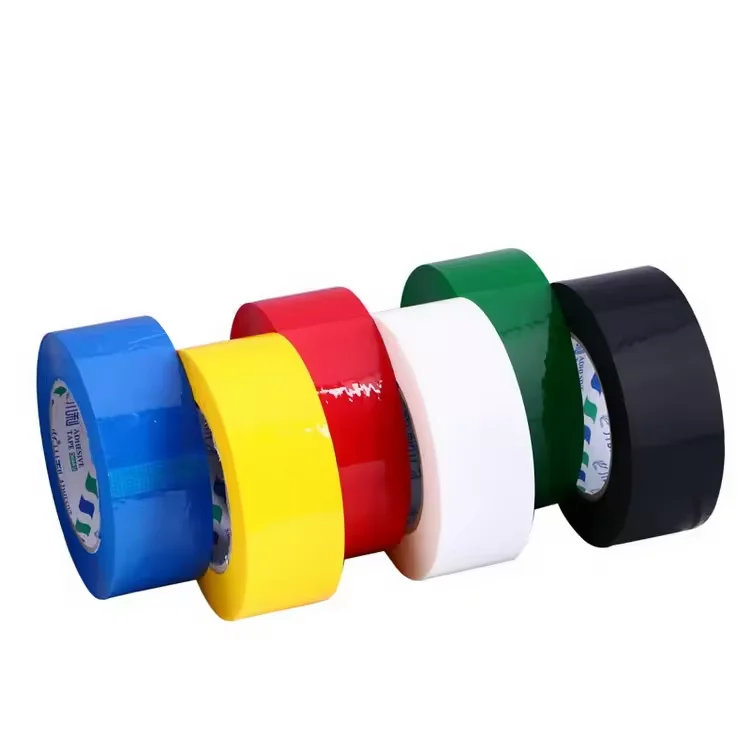 45mm 160m Sticky Adhesive Color Bopp Tape PVC Film PVC Electrical Insutation Tape For Carton Packaging