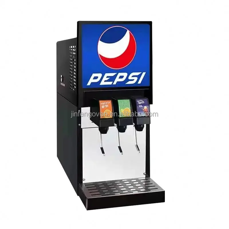 American style post mix soda machine / 3 flavors carbonated drinks machine / soda dispenser