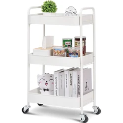 Hot Sale Metal Utility Cart with Lockable Wheels