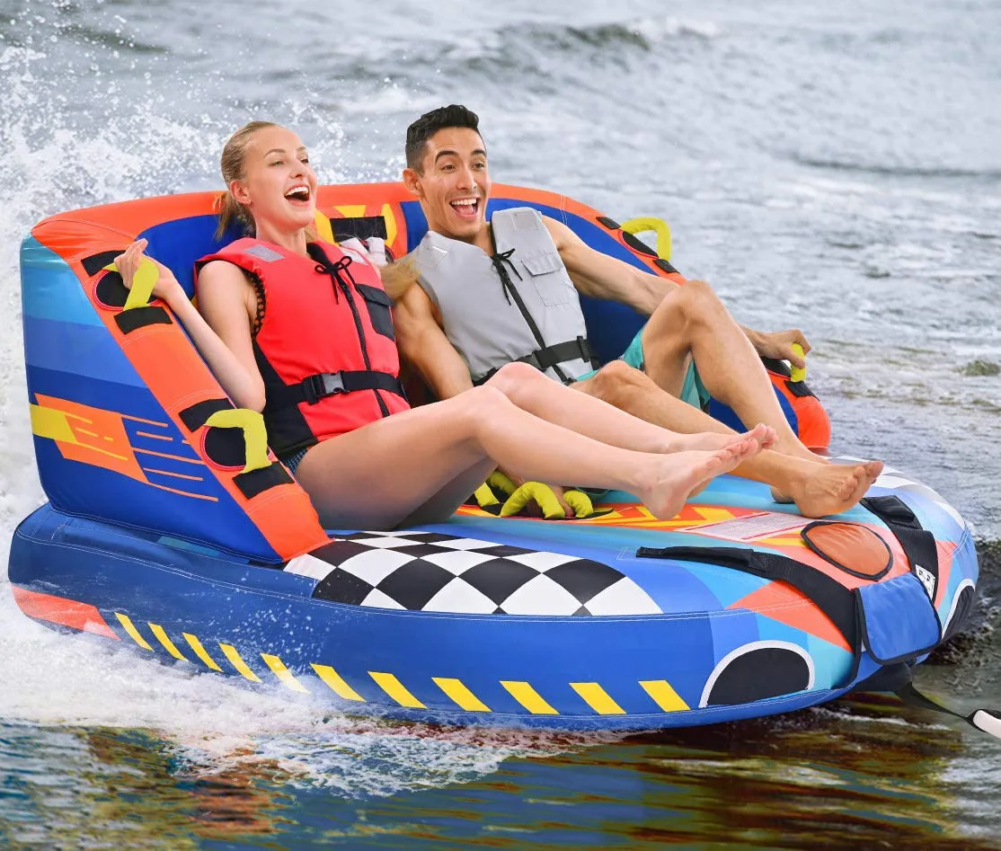 Three Person Airhead Inflatable Towable  Water boat tube towable