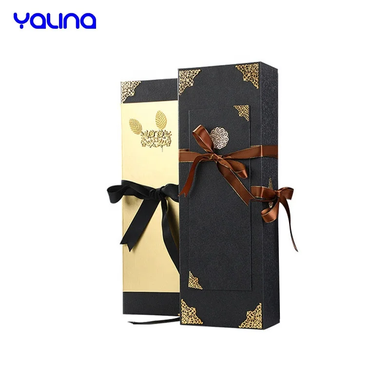 Wine box printed logo folding magnetic cardboard champagne glass bottle packaging boxes rigid gift boxes