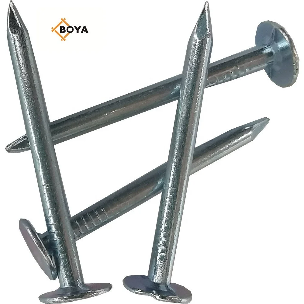 E.g 1 1/4 Wire Weld Coil Roofing Clout Nails for Pallet 114 Weld Coin Nails