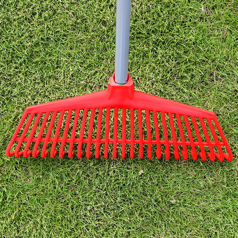
26T Plastic Garden Rake Wide Garden Tractor Landscape Rake Head 