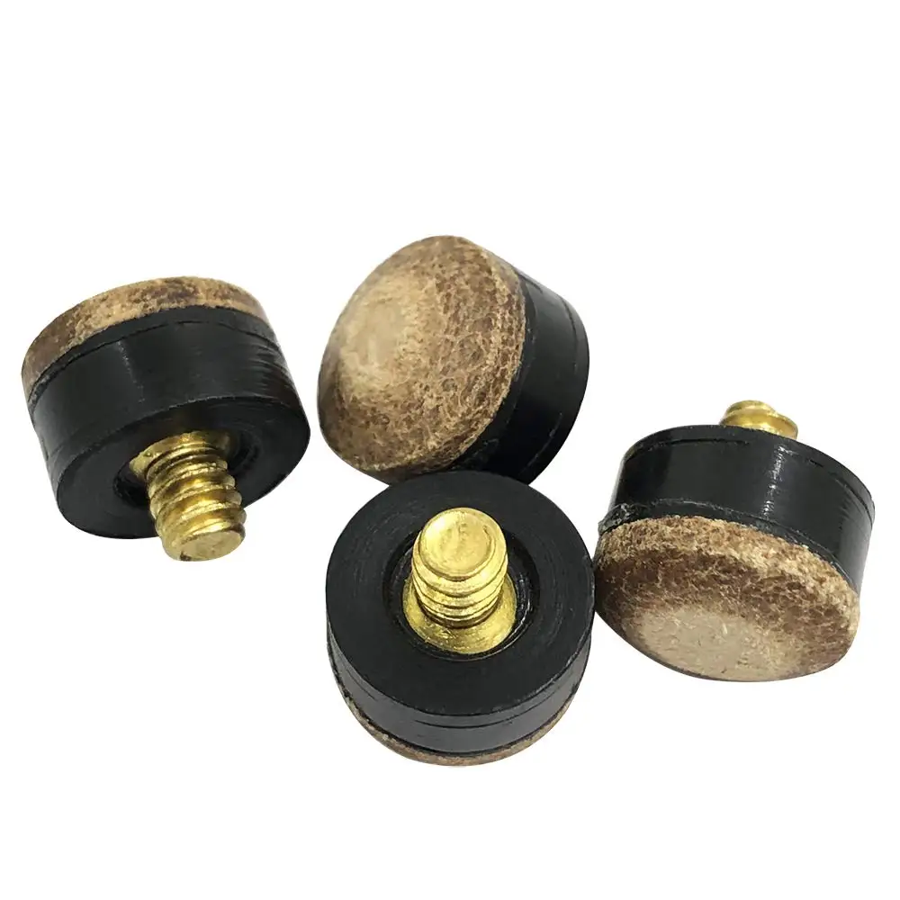 Easy Installation Pool Cue Caps Screw-on Tip Billiards Replacement Screw-On Pool Cue Tips Billiards Accessories