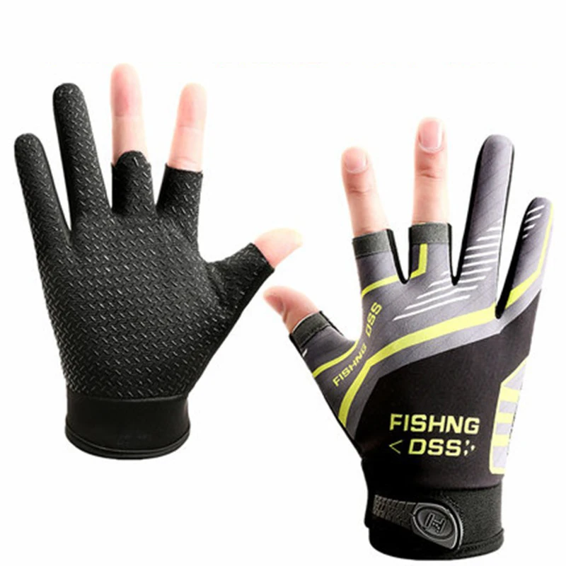 New Design wholesale Professional Fishing Glove Neoprene Fingerless Anti-Slip Comfortable Outdoor Sports Cool Fishing Gloves