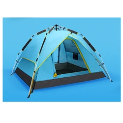 Outdoor family swag large canvas mountaineering waterproof pop up camping tent
