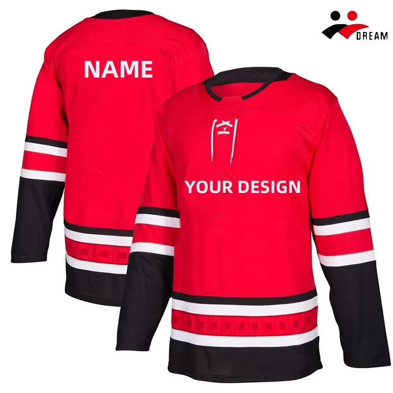 Polyester Mesh Ice Hockey Jersey For Men Custom Made Ice Hokey Jersey Ice Hockey Jersey