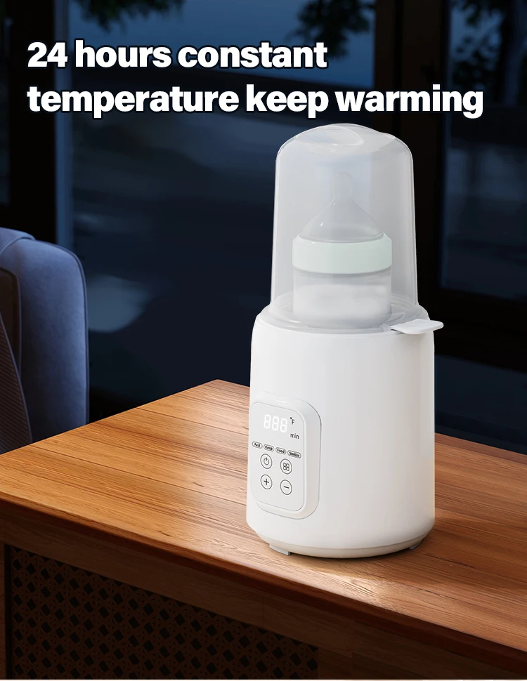 2024 Smart Fast Baby Bottle Warmer for Breastmilk and Formula with Timer Temperature Controlled Defrost Food Warmer