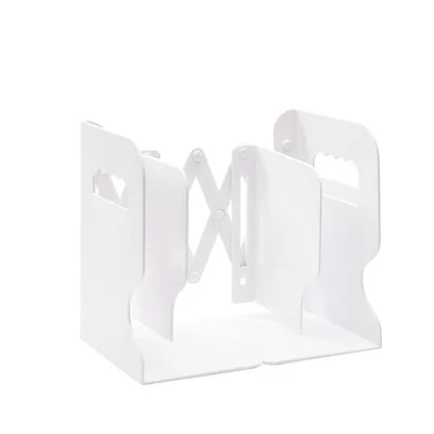 Desk Retractable Bookends for Shelves Book Support Stand Bookshelf with Pen Holder Adjustable Books Rack Folder Stoppers