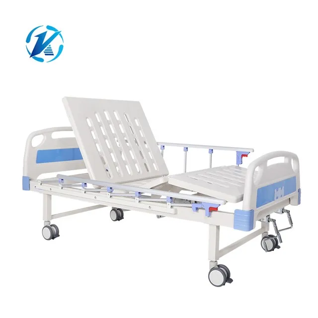 
Top Quality China Medicals Of 1 Crank Manual Best Selling Adjustable Medical Clinic Price Hospital Bed With 100% Safety 