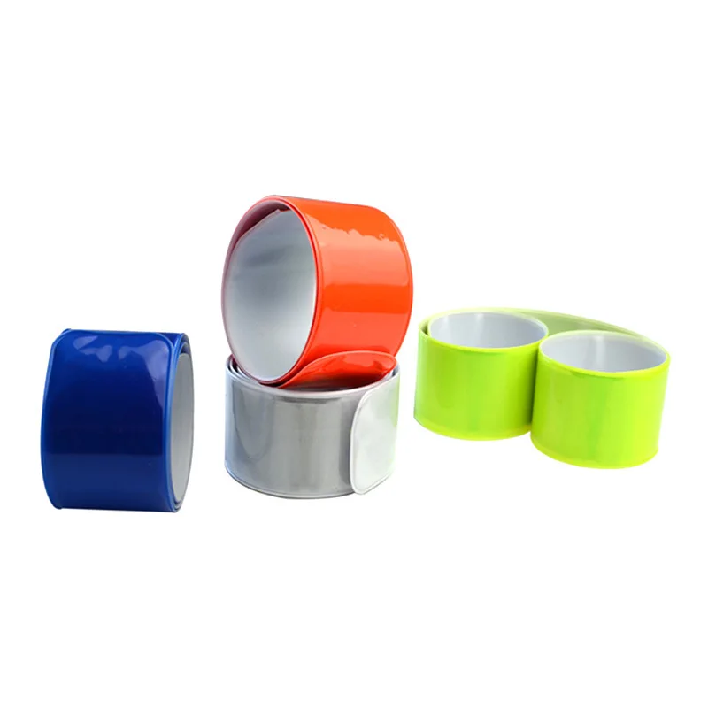 30 x 3cm High Visibility Safety Bands Arm Ankle Wrist - Neon Yellow Reflective Luminous Strips Reflector Snap Bands